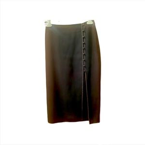 Cinq á Sept MIdi Skirt with a front slit